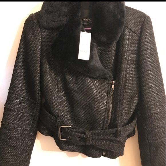 bebe Jackets & Blazers - Bebe cropped Moto jacket